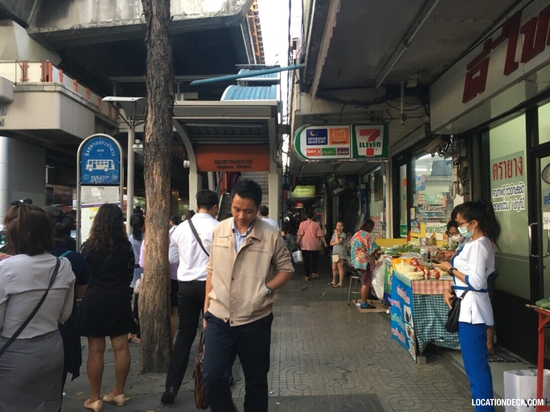 Road under Saphan Khwai BTS Station - Bangkok, Thailand Filming Location