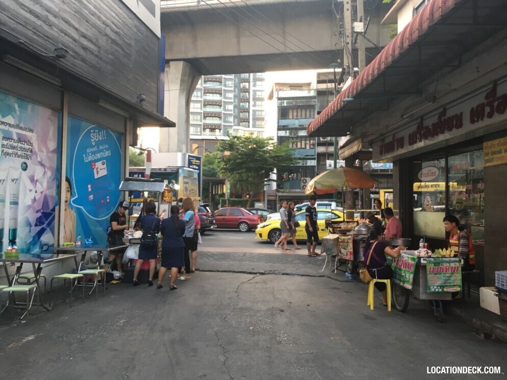 Road under Saphan Khwai BTS Station - Bangkok, Thailand Filming Location