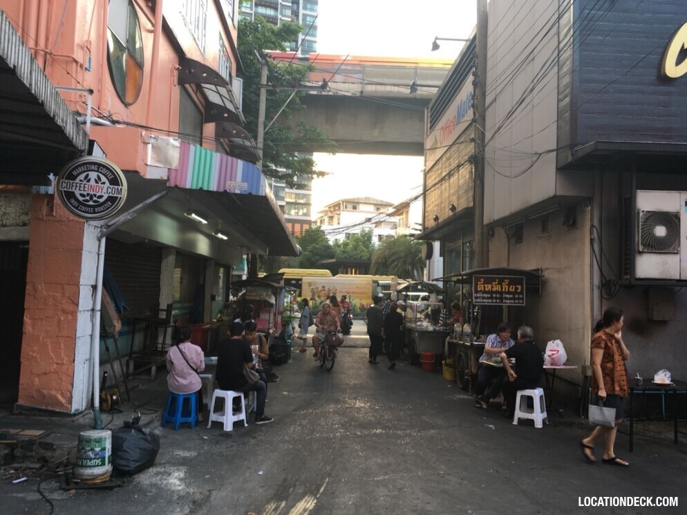 Road under Saphan Khwai BTS Station - Bangkok, Thailand Filming Location